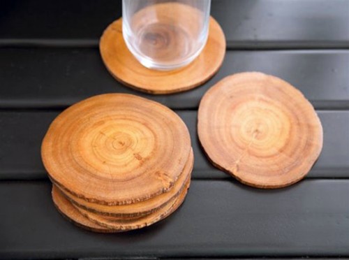 10 original ideas for decorating with wood slices