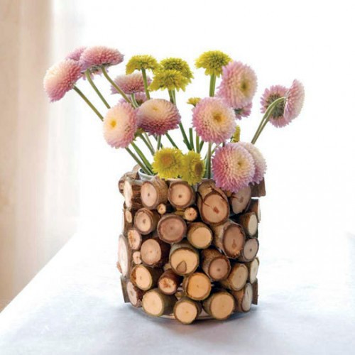 10 original ideas for decorating with wood slices