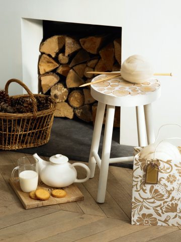 10 original ideas for decorating with wood slices