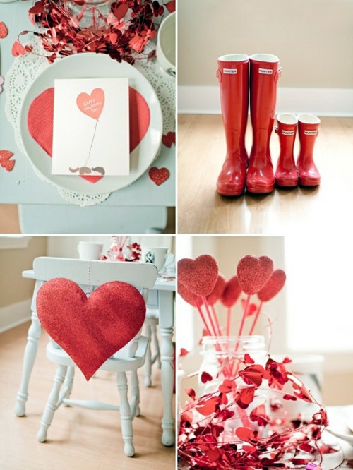 30 great ideas for the Heart Decoration for Valentine's Day