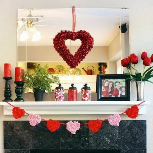 30 great ideas for the Heart Decoration for Valentine's Day