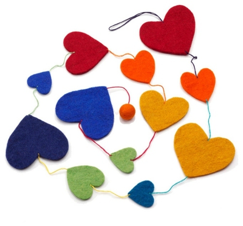 30 great ideas for the Heart Decoration for Valentine's Day
