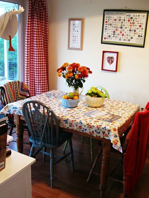 Cotton fabric and vintage style in your kitchen