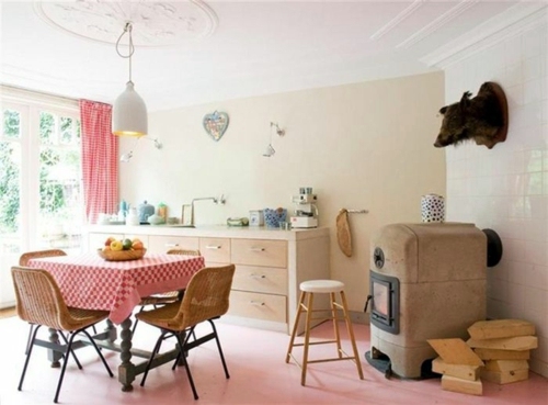 Cotton fabric and vintage style in your kitchen