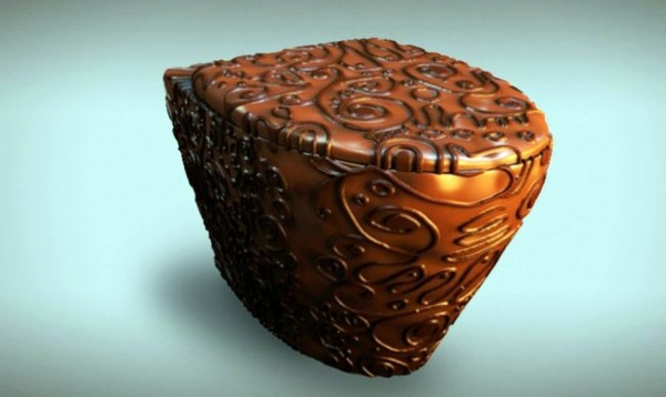 Badezimmer - Modern bathroom furniture made entirely of chocolate