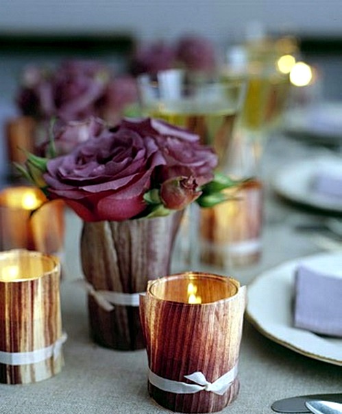 Make original decoration candles and lanterns themselves