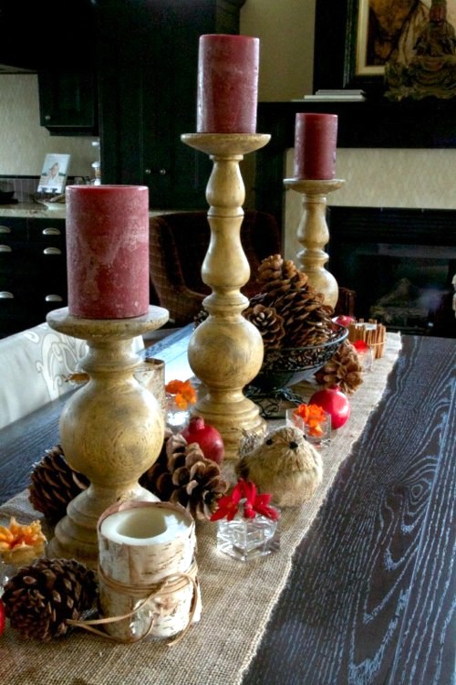 Make original decoration candles and lanterns themselves