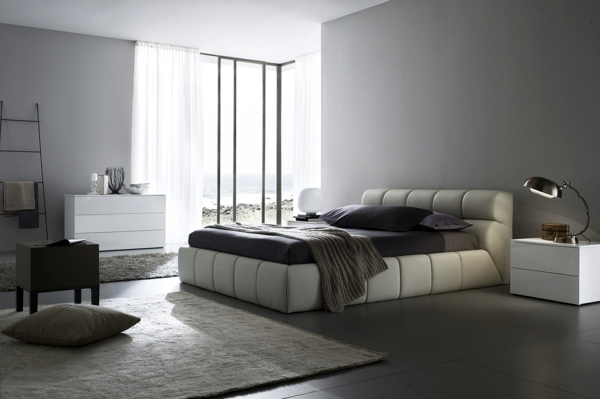 Bedroom wall design - wall decoration behind the bed