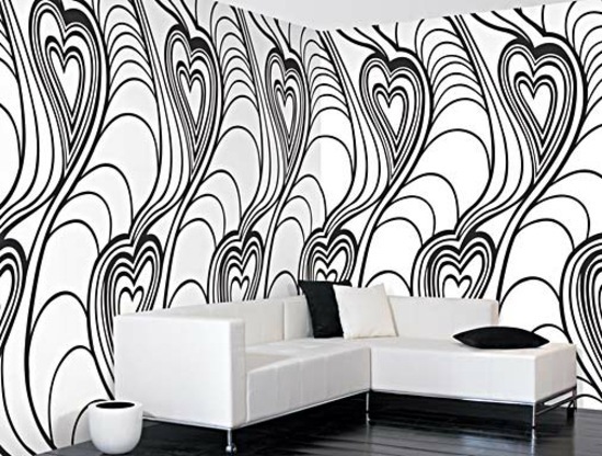 Cool interior design ideas, which include the redesign with Wall Murals