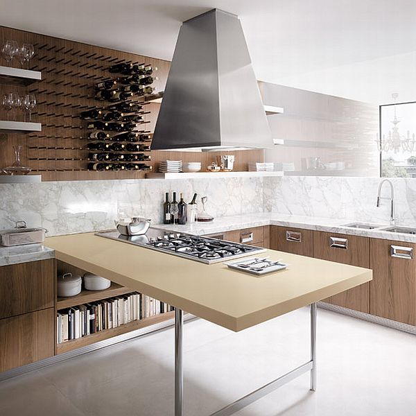 Kitchen Furniture Made Of Walnut Wood Oak Collection