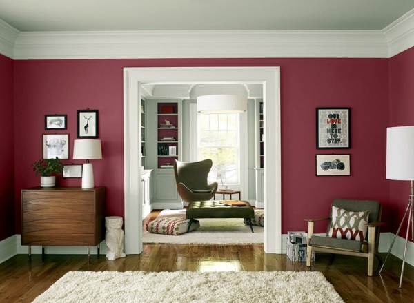Wall color Berry - trendy shades for a modern wall design