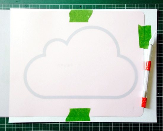 nursery - Stencilling wallpaper way