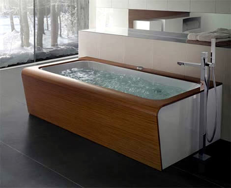 Modern Bathtubs Made of wood and stone Modern Bathtubs Made of wood and stone