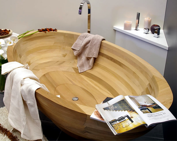 Modern Bathtubs Made of wood and stone Modern Bathtubs Made of wood and stone