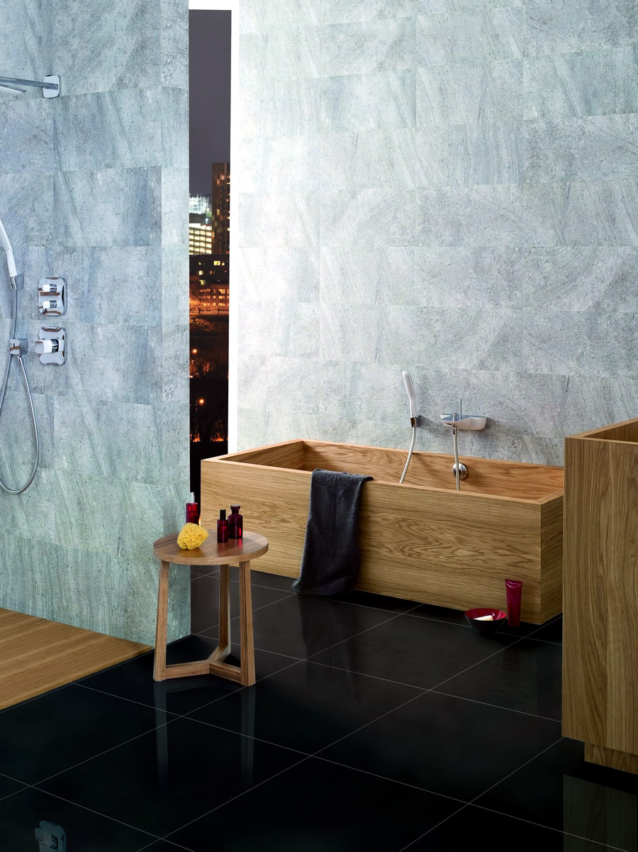 Modern Bathtubs Made of wood and stone Avso