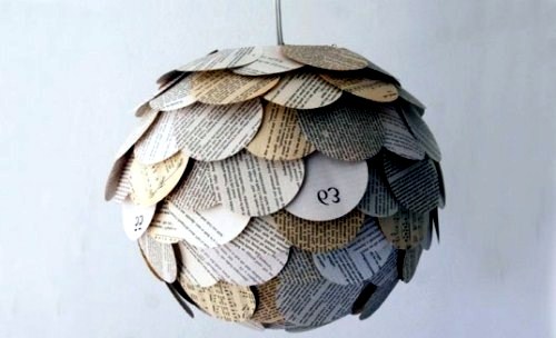Decoration made from recycled materials for an eco-friendly interior Decoration made from recycled materials for an eco-friendly interior