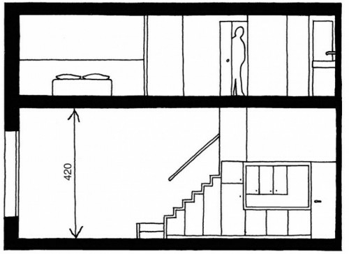 Cool space-saving storage ideas in the stairwell Cool space-saving storage ideas in the stairwell