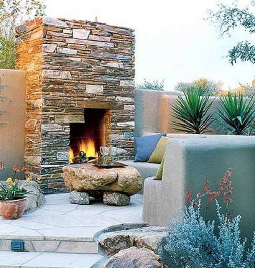 Customize the balcony with natural stone Customize the balcony with natural stone