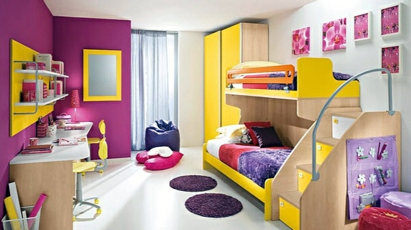 The children's room interior with bright colors refresh The children's room interior with bright colors refresh