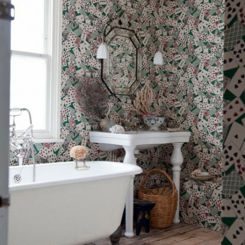 21 unusual ideas wallpaper in the bathroom – stylish and refreshing | Avso