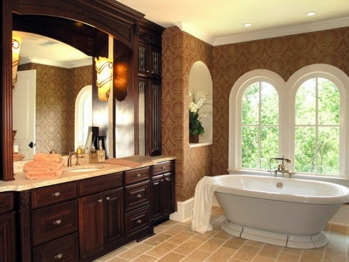 21 unusual ideas wallpaper in the bathroom - stylish and refreshing 21 unusual ideas wallpaper in the bathroom - stylish and refreshing