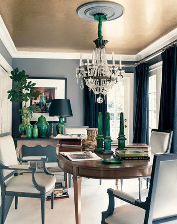 Beautiful interior design ideas -Metallic blankets for ...