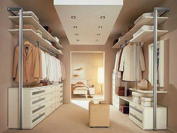 Intelligently organize the closet: 50 images, stock plans and ideas with closets