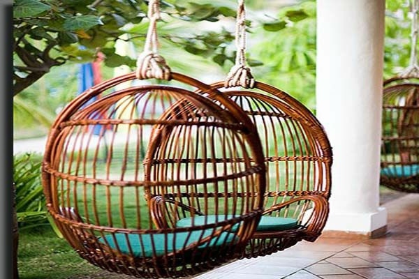 Schwimmbad - Braided hanging chair - a stylish mystery of coziness Schwimmbad - Braided hanging chair - a stylish mystery of coziness