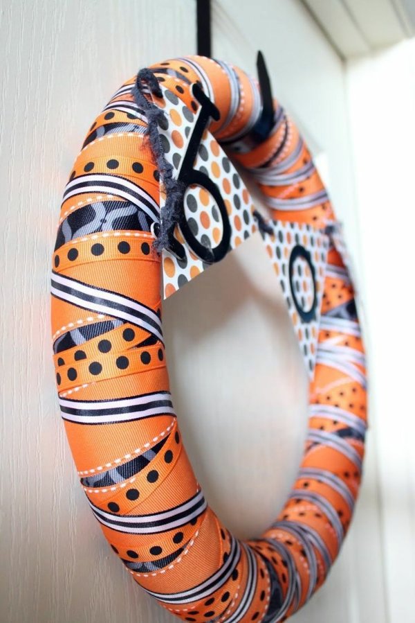 Craft Ideas for Halloween Door Wreath Craft Ideas for Halloween Door Wreath