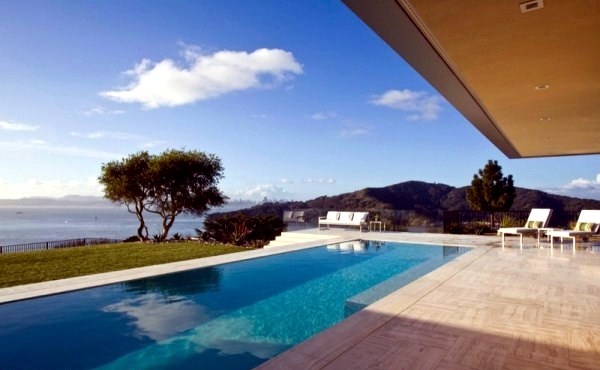 A modern house with views of San Francisco A modern house with views of San Francisco