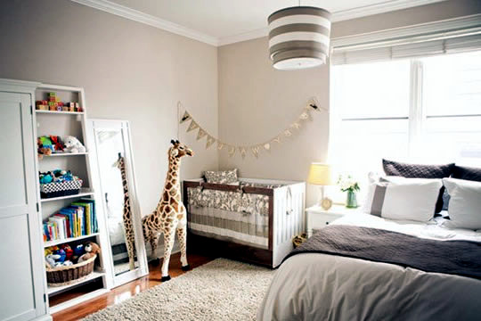 Baby Room Ideas For Small Apartment, Baby Room With Queen Size Bed