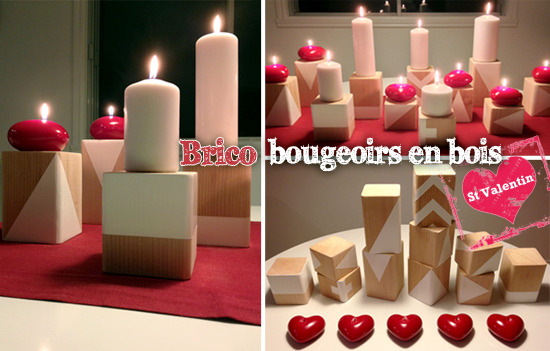 Candlesticks Valentine Wood