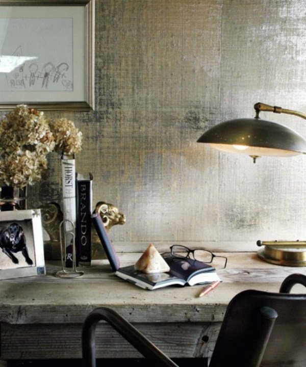 20 Cool ideas to transform your walls in Metallic and Brilliant walls