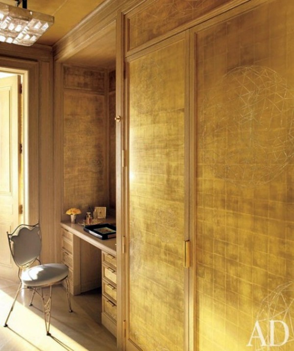 20 Cool ideas to transform your walls in Metallic and Brilliant walls