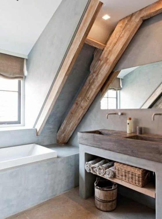 Rustic Bathroom Ideas - Would you set up your bathroom in a country style?