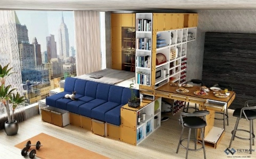 Small apartment size shows