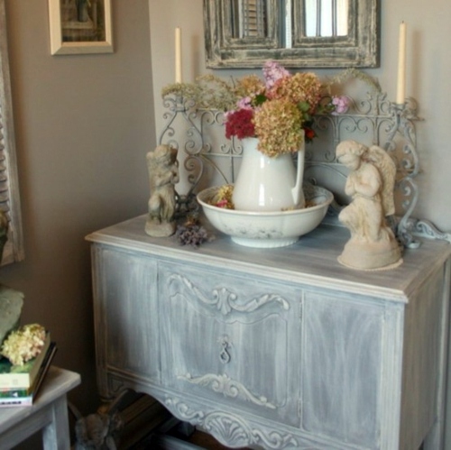 Vintage fresh garden room - shabby elegance and natural beautiful ambience