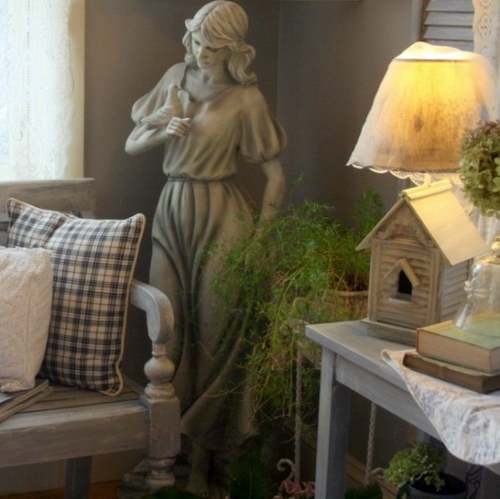 Vintage fresh garden room - shabby elegance and natural beautiful ambience