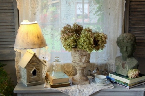 Vintage fresh garden room - shabby elegance and natural beautiful ambience