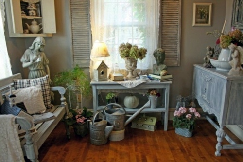 Vintage fresh garden room - shabby elegance and natural beautiful ambience
