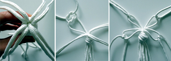 Hanging macrame pot for mom!