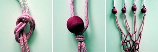 Hanging macrame pot for mom!