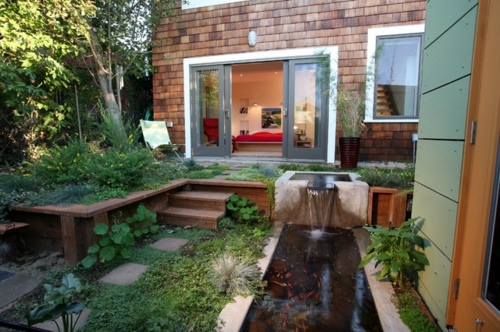 Creating a koi pond in the garden - typical extra for the Asian and tropical-inspired ambiance Garden & Plants Creating a koi pond in the garden - typical extra for the Asian and tropical-inspired ambiance Garden & Plants