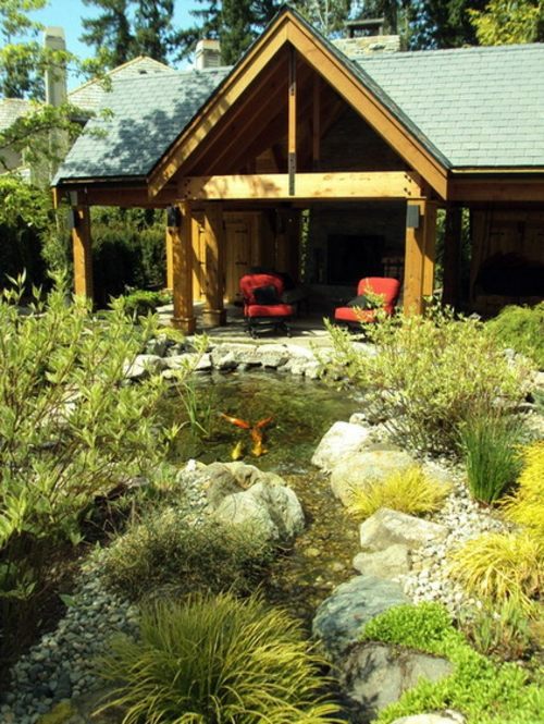 Creating a koi pond in the garden - typical extra for the Asian and tropical-inspired ambiance Garden & Plants Creating a koi pond in the garden - typical extra for the Asian and tropical-inspired ambiance Garden & Plants