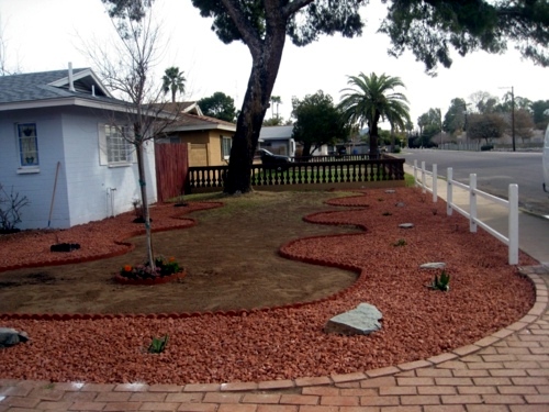 Front garden design with gravel - you want to give a striking front yard?