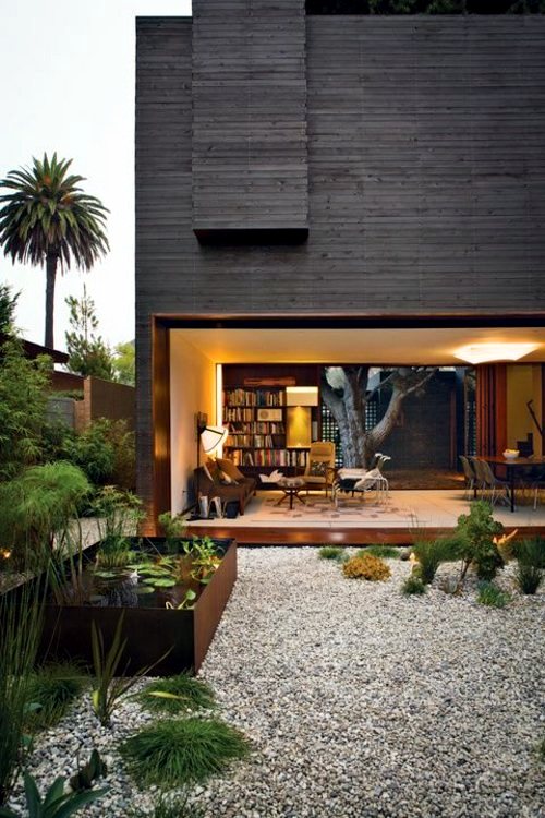 Front garden design with gravel - you want to give a striking front yard?