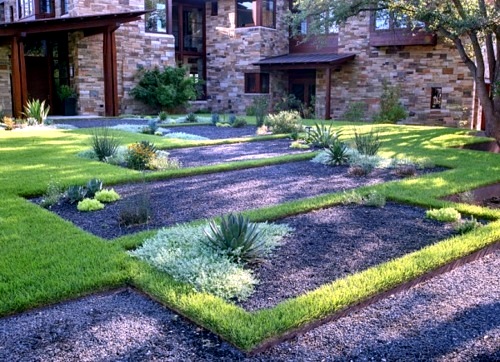 Front garden design with gravel - you want to give a striking front yard?