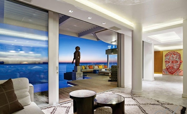 Designer newly designed apartment on the Atlantic Ocean by Antoni Associates