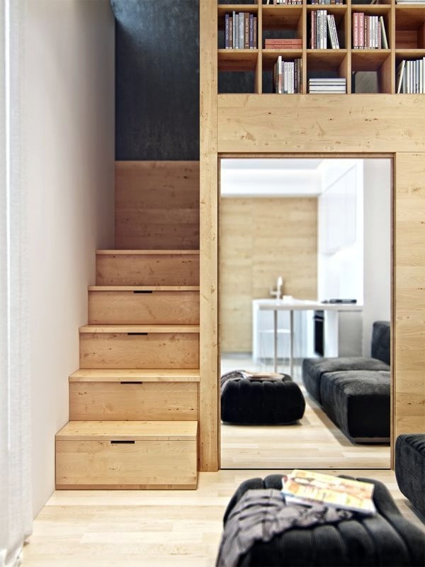 Created by stairs drawers plenty of storage space - stairs in the trend