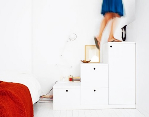 Created by stairs drawers plenty of storage space - stairs in the trend